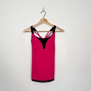 Patagonia Women's Hot Pink Racerback Tanktop Built in Bra Sz XS/Small